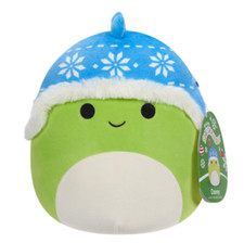 SQUISHMALLOWS 12CM Christmas Danny the Dinosaur Plush Cuddly Toy For Kids