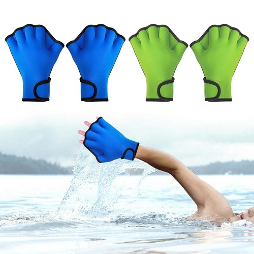 Webbed swimming gloves - swimming,