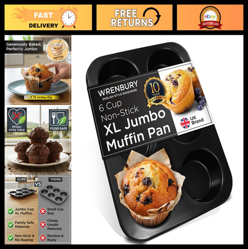 Nonstick jumbo muffin - jumbo, 6