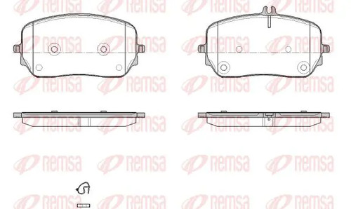 Brake pads front axle 1879 - brake, 1879.00