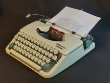 Amazing Condition 1965  Olympia Splendid 66 Typewriter New Ribbon Fitted & Spare