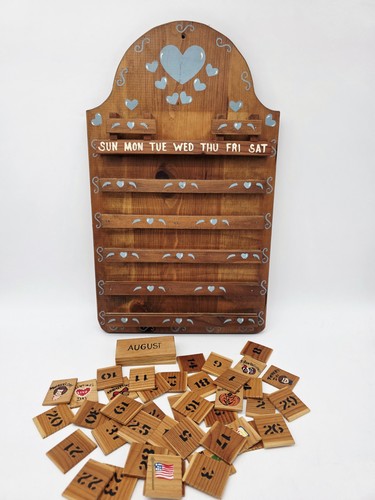 Vintage wooden perpetual - vintage,