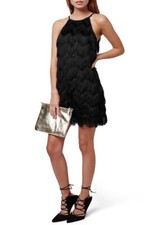 Women's TOP SHOP Black Fringe