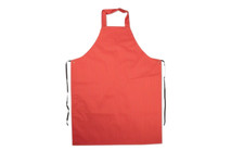 Waterproof Apron PU  Nylon Bib Red White Stripe 48x36"