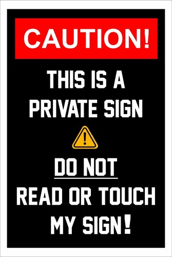 Private not read touch - do, or