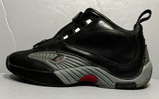 Allen Iverson Shoes Answer IV 4 DMX Mens 7 Black Leather Reebok Basketball 4