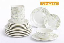 12pcs dinner set botanical - 12pcs,