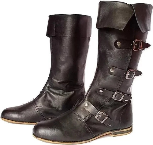 Medieval leather boots - boots, 4