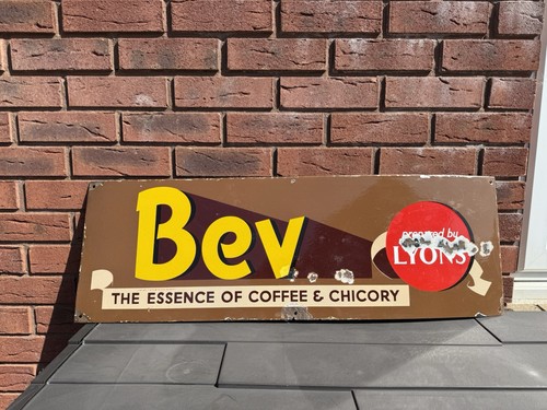 Bev lyons enamel sign - sign, 1940s