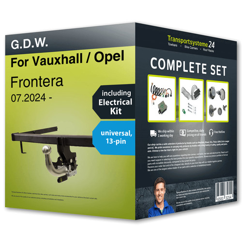 Towbar detachable for vauxhall - towbar,