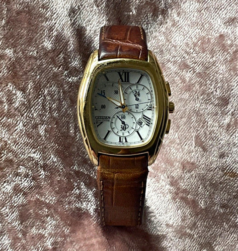 Citizen eco drive gold tonneau - eco-drive,