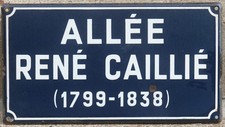 Old French street sign enamel