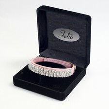 Exclusive Velvet Jewellery Cat Collar By Felia™ Set With Crystals From Swarovski