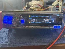 Alpine CDA-9812RB old school car stereo and KCA-420i Ipod Interface