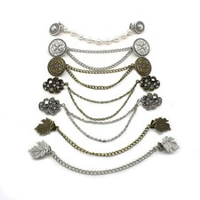 Retro Cardigan Clip Chain