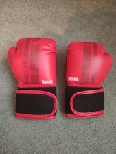 Lonsdale Junior Boxercise Set For Kids Pad & Boxing Gloves Red Boxed 6oz New
