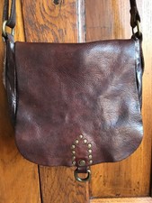 CAMPOMAGGI BAG 'BROWN LEATHER CROSS BODY'