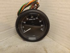 VDO MARINE DIESEL TACHOMETER.  C/W light  & fixing  clamp. Used. GWO