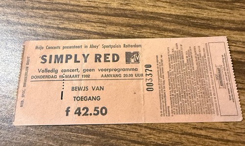 Simply red rare concert - simply, ticket