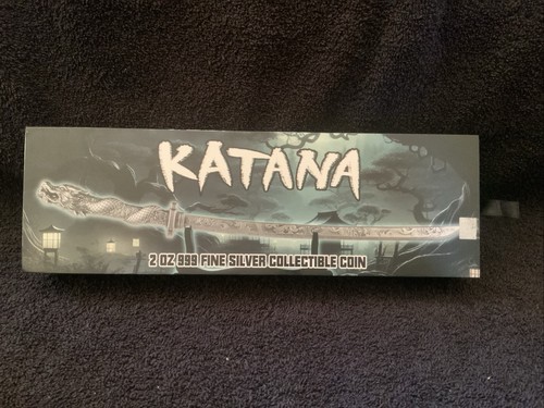 2oz 999 silver katana - 999, japanese
