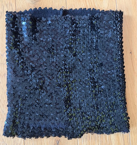 Vintage 80s black sequin boob - vintage,