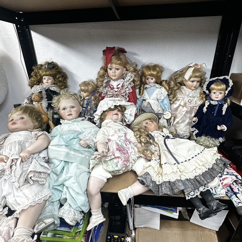 Porcelain dolls bundle - job, lot