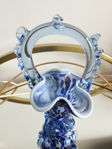Vintage murano style blue - vintage,