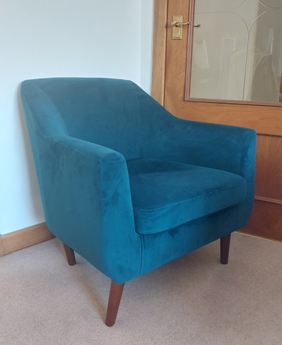 Dunelm teal green tub chair - dunelm,