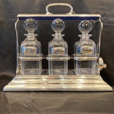 Antique silverplated tantalus