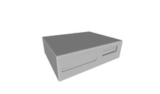 Printle Old Computer CPU Retro Desktop PC Case Object for Dioramas Train Sets