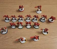 BLOOD BOWL HUMAN Team (in Metal )  90's Games Workshop Painted Fantasy Football