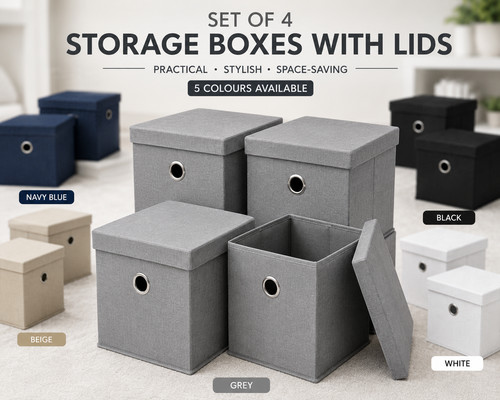 Storage boxes with lids - storage,