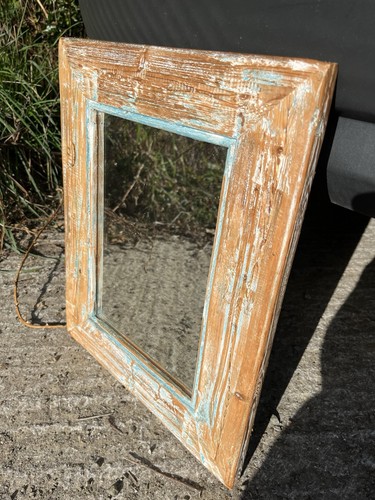 Vintage french pine - pine, mirror