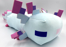 Axolotl Cyan Plush Toy from Minecraft Video Game Large 10 inch  NWT.