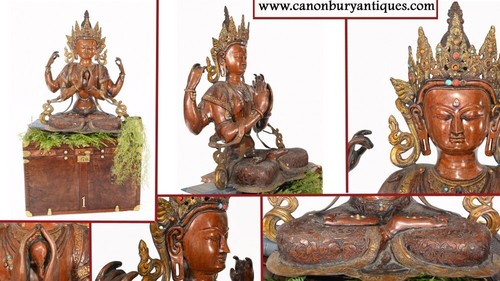 Bronze shiva statue - bronze, god