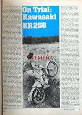 KAWASAKI 'KR250' 250cc Trials Motor Cycle : 1975 Magazine Report Clipping