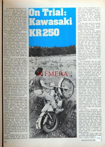 Kawasaki kr250 250cc trials - kawasaki,