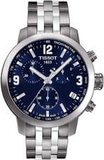 Tissot Mens PRC 200 Chronograph 316L Stainless Steel Watch T0554171104700