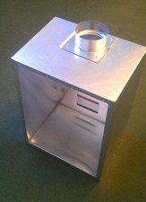 Gas Flue Liner Twin Wall Square Collector box, for inset fires