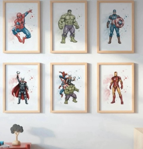 Avengers set a4 wall - set,