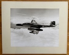 Genuine Large Mounted Manufacturer Stamped Photo of Gloster Meteor NF11 WD597