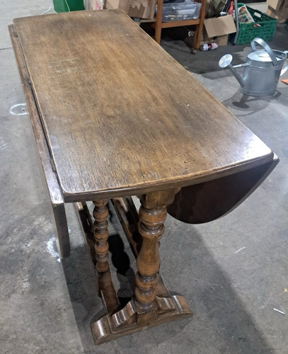 Oak gate leg table - oak,