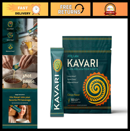 Citrus kava relaxation shots - kava,