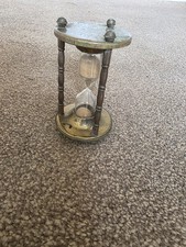 Antique brass hourglass sand
