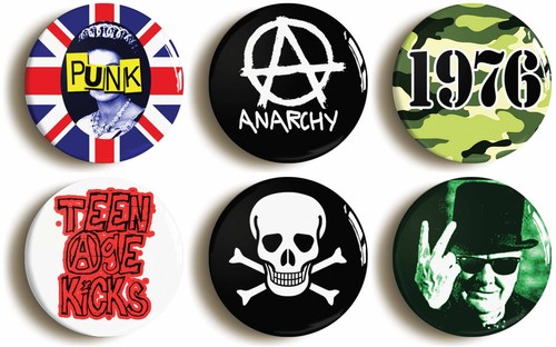 Punk rock badges buttons - 6,