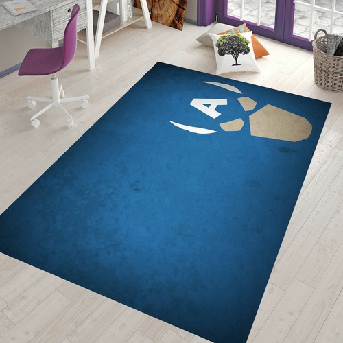 Captain america fan rug area - captain, rug,area