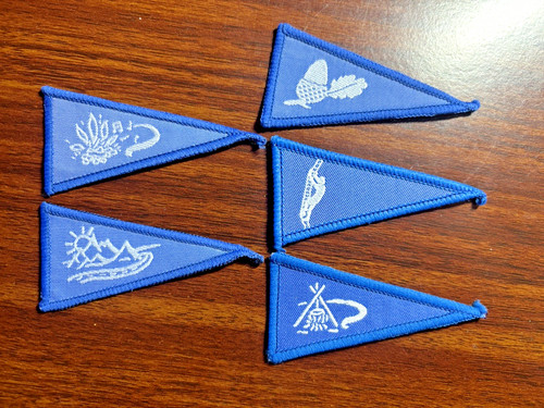 Set girl guide pennant - set, 5