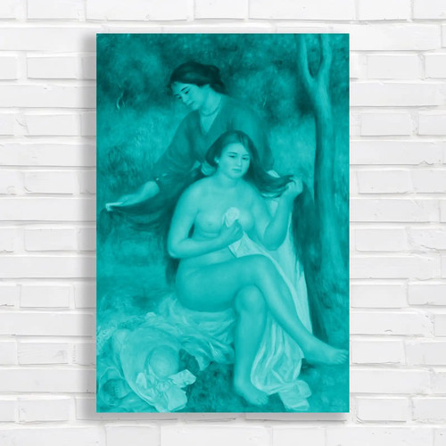 Soft sensual embrace teal - sensual,