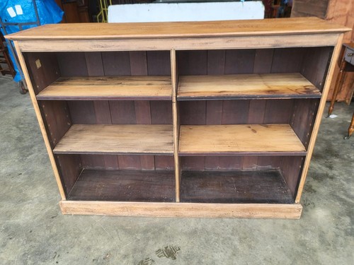 Antique edwardian oak low open - antique,