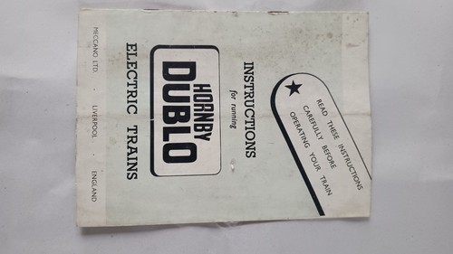Hornby dublo instructions for - dublo,